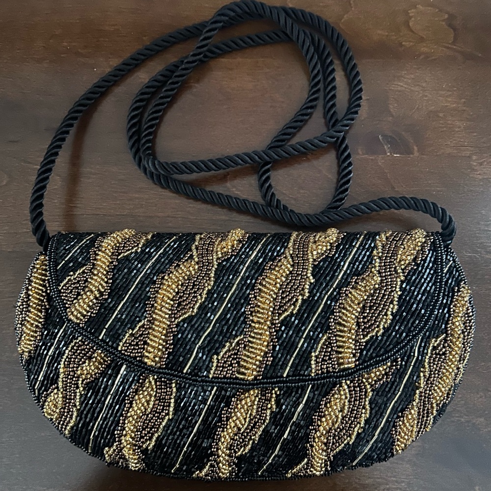 Vintage Paola Del Lungo beaded evening bag. New without tags. Stunning!